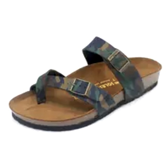 Shoes - BIRKENSTOCK CAMO PRINT SANDALS SIZE 8